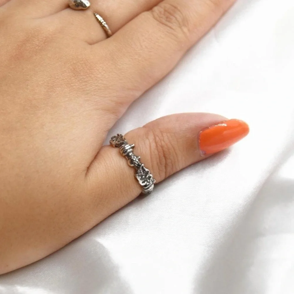 Silver Autumn Ring